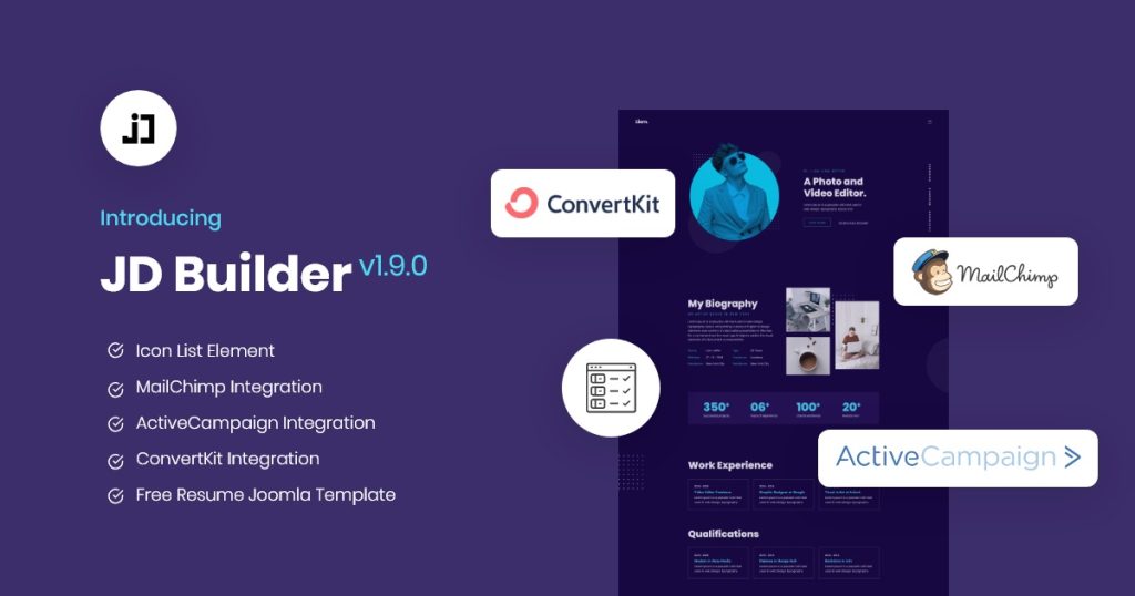 Integration with MailChimp, ConvertKit & ActiveCampaign