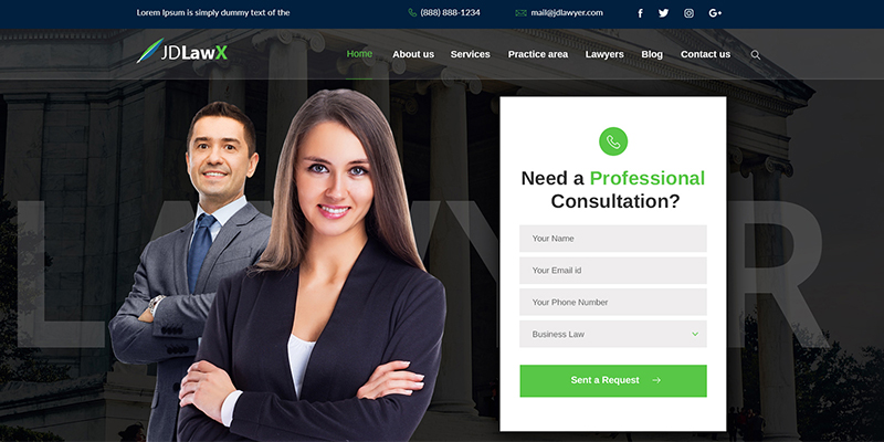Introducing JD LawX - Best Joomla Template for Law and Attorney Websites