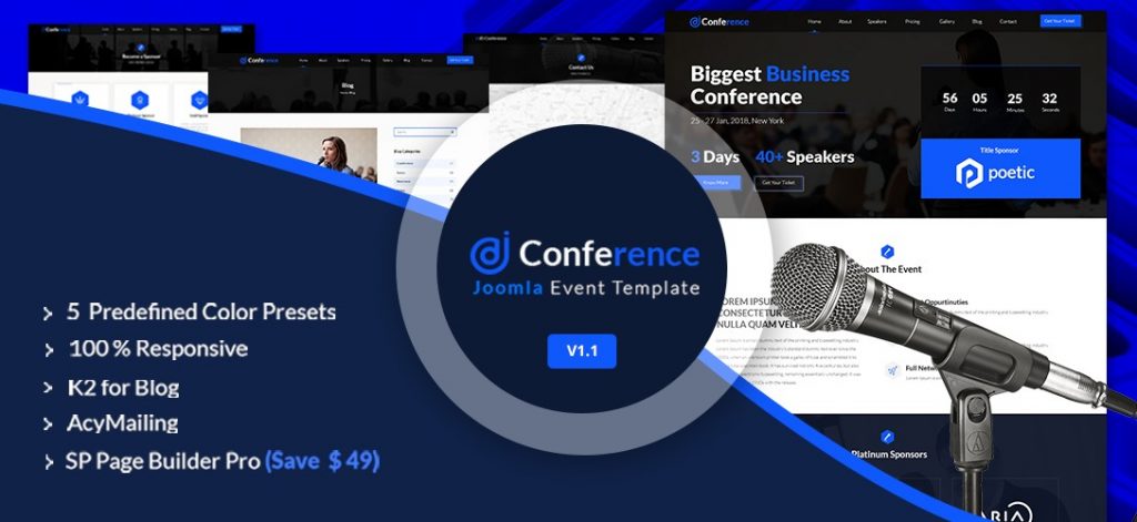 Advanced Joomla One Page Template