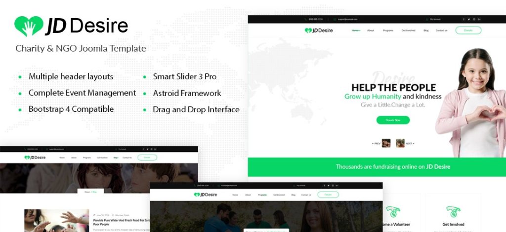 Joomla Template for Charity and NGO Websites