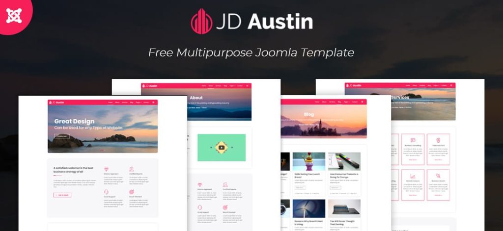 Free Joomla Template JD Austin