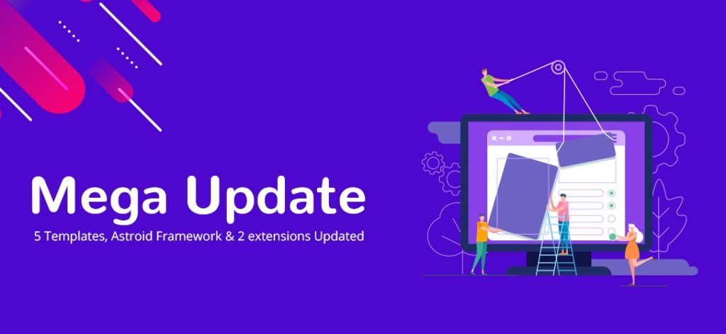 Astroid Framework, 2 Joomla Extensions and 5 Joomla Templates Updated