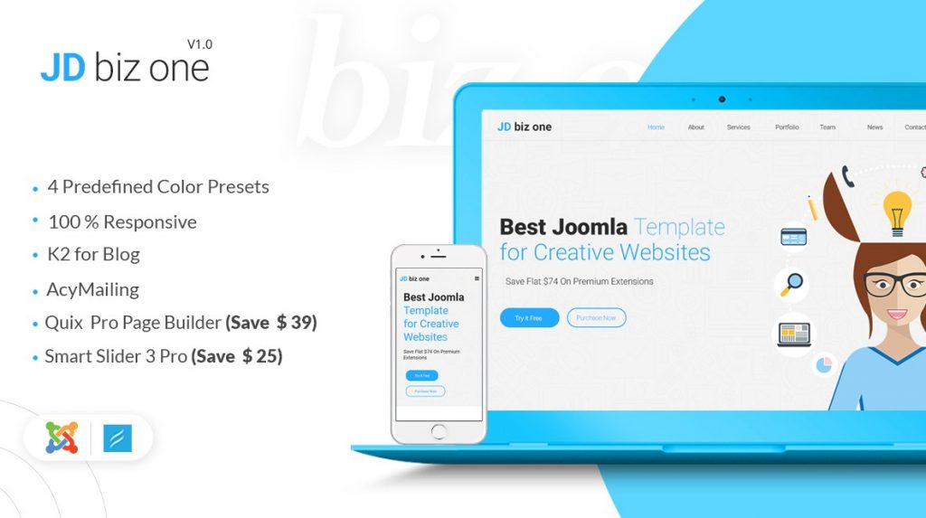 Creative Multipurpose Joomla Template